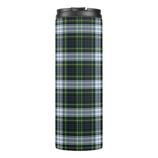 Pset Clan Gordon White Green Check Tartan Thermosbeker (Achterkant)