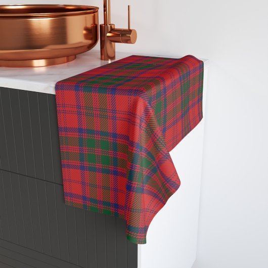 Pset Clan Grant Red Blue Green Check Tartan Handdoek