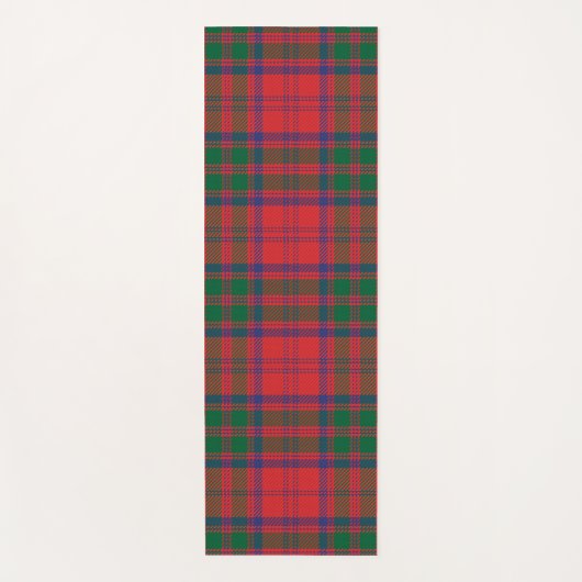 Pset Clan Grant Red Blue Green Check Tartan Yogamat (Voorkant)