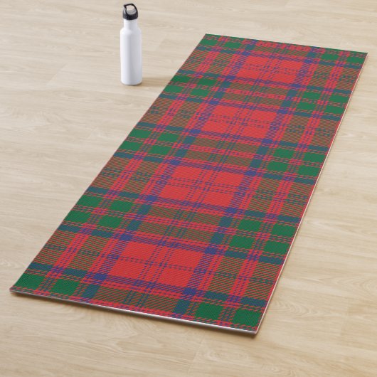 Pset Clan Grant Red Blue Green Check Tartan Yogamat (In situ)