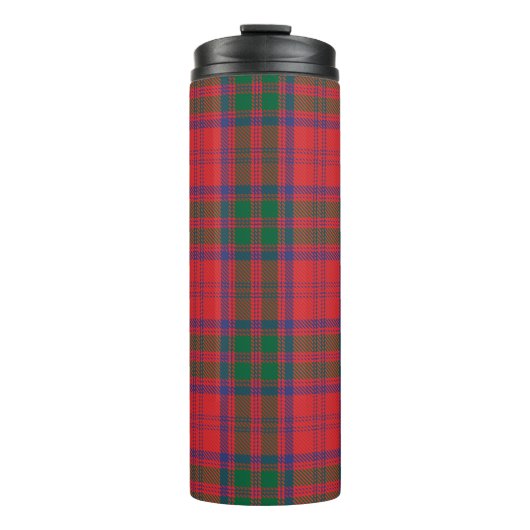 Pset Clan Grant Tartan Blue Green Red Check Thermosbeker (Voorkant)