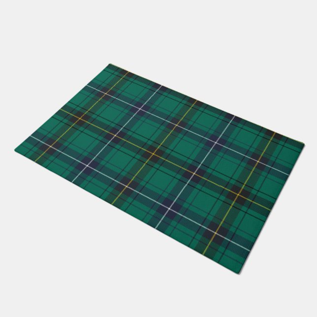 Pset Clan Henderson Green Check Tartan Deurmat (Schuin)