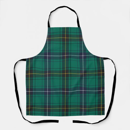 Pset Clan Henderson Green Check Tartan Schort (Voorkant)