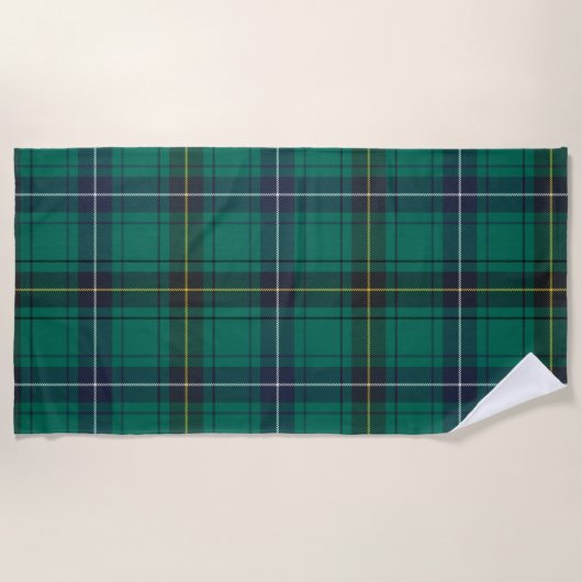 Pset Clan Henderson Green Check Tartan Strandlaken (Voorkant)