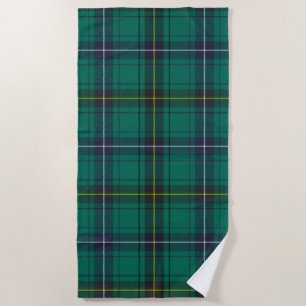 Pset Clan Henderson Green Check Tartan Strandlaken