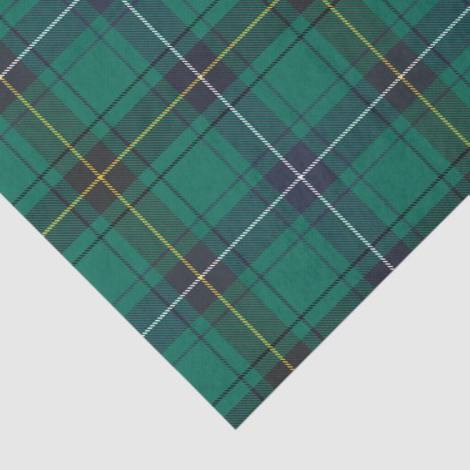 Pset Clan Henderson Green Check Tartan Tissuepapier (Detail)