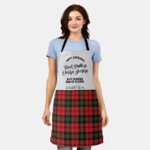 Pset Clan Kerr Check Tartan Kitchen Schort (Gedragen)