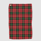 Pset Clan Kerr Red Green Black Check Tartan Golfhanddoek (Voorkant)