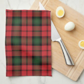 Pset Clan Kerr Red Green Black Check Tartan Theedoek (Quarter Fold)
