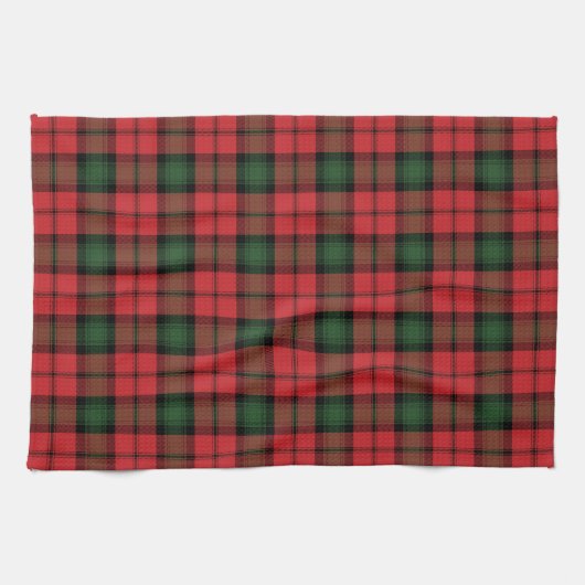 Pset Clan Kerr Red Green Black Check Tartan Theedoek (Horizontaal)