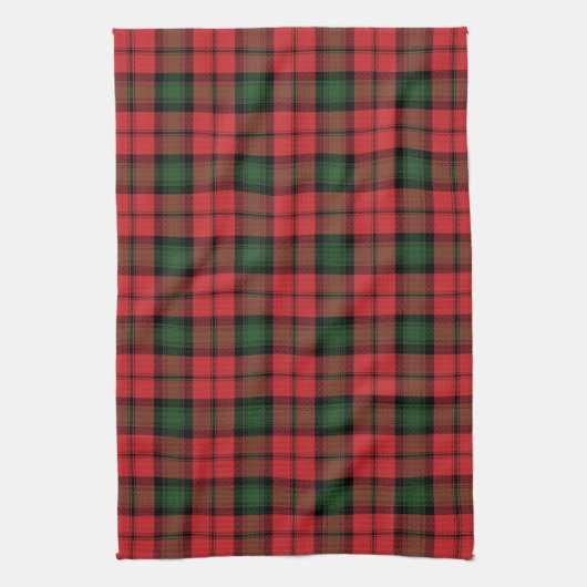 Pset Clan Kerr Red Green Black Check Tartan Theedoek (Verticaal)