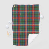 Pset Clan MacCulloch Red Green Blue Check Tartan Golfhanddoek (Insitu)