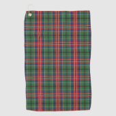 Pset Clan MacCulloch Red Green Blue Check Tartan Golfhanddoek (Voorkant)