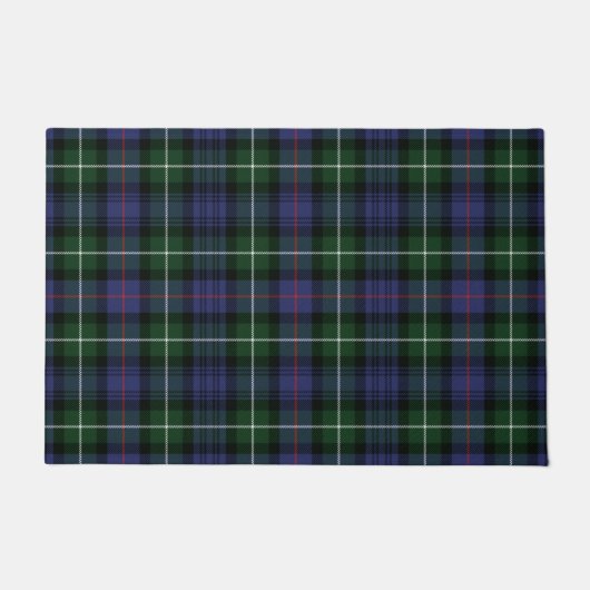Pset Clan MacKenzie Green Paars Check Tartan Deurmat (Voorkant)