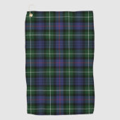 Pset Clan MacKenzie Green Paars Check Tartan Golfhanddoek (Voorkant)