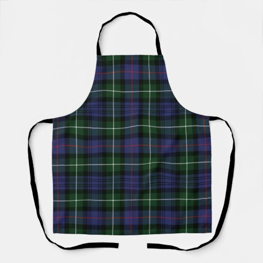 Pset Clan MacKenzie Green Paars Check Tartan Schort (Voorkant)