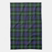 Pset Clan MacKenzie Green Paars Check Tartan Theedoek (Verticaal)