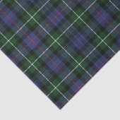 Pset Clan MacKenzie Green Paars Check Tartan Tissuepapier (Detail)