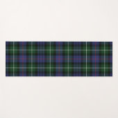 Pset Clan MacKenzie Paars Green Check Tartan Yogamat (Voorkant (horizontaal))