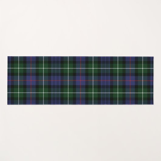 Pset Clan MacKenzie Paars Green Check Tartan Yogamat (Voorkant (horizontaal))