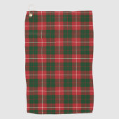Pset Clan MacKinnon Red Green Check Tartan Golfhanddoek (Voorkant)