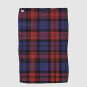 Pset Clan MacLachlan Paars Black Check Tartan Golfhanddoek (Voorkant)