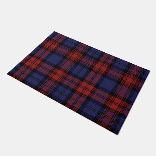 Pset Clan MacLachlan Red Paars Check Tartan Deurmat (Schuin)