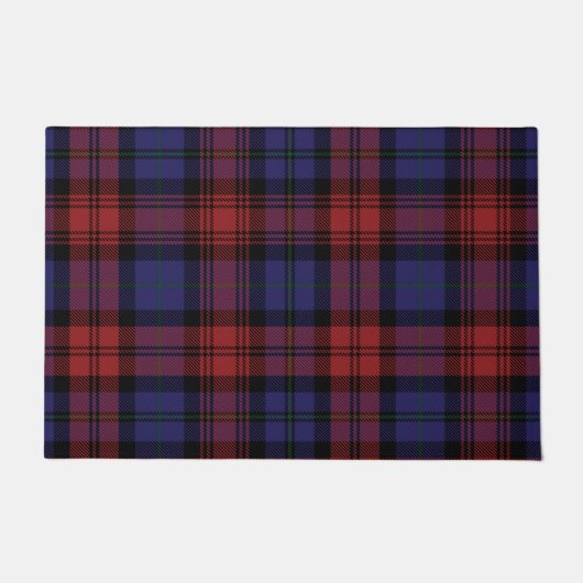 Pset Clan MacLachlan Red Paars Check Tartan Deurmat (Voorkant)
