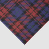 Pset Clan MacLachlan Red Paars Check Tartan Tissuepapier (Detail)