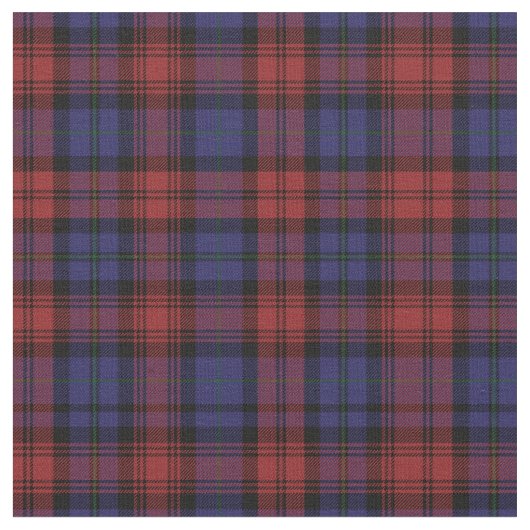 Pset Clan MacLachlan Tartan Paars Black Check Stof (Close Up)