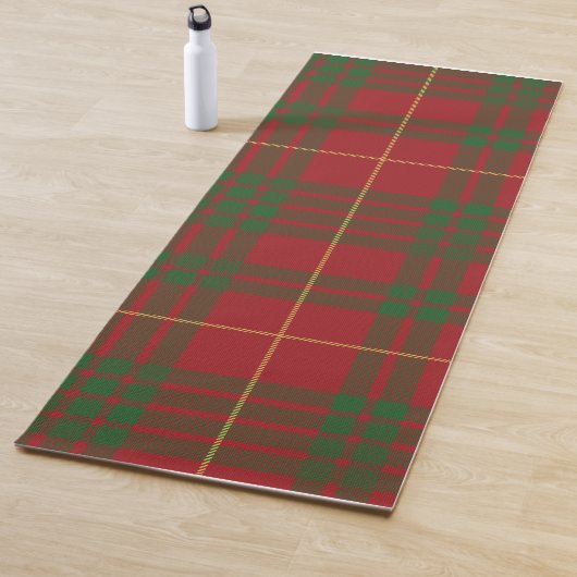 Pset Clan MacTavish Red Green Check Tartan Yogamat (In situ)