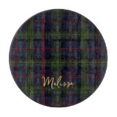 Pset Clan Malcolm Green Paars Script Tartan Snijplank (Voorkant)
