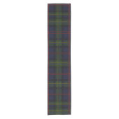 Pset Clan Malcolm Green Rustic Tartan Korte Tafelloper (Voorkant)