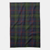 Pset Clan Malcolm Paars Green Black Check Tartan Theedoek (Verticaal)