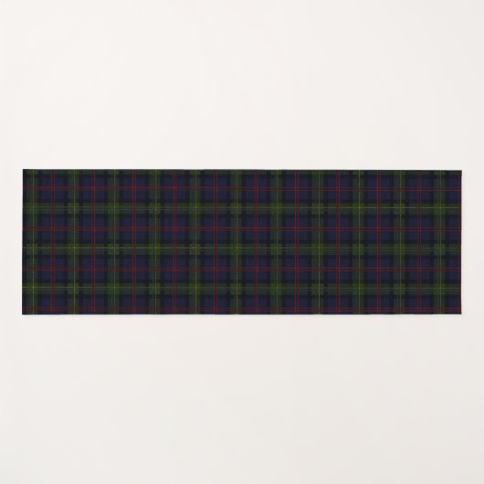 Pset Clan Malcolm Paars Green Black Check Tartan Yogamat (Voorkant (horizontaal))