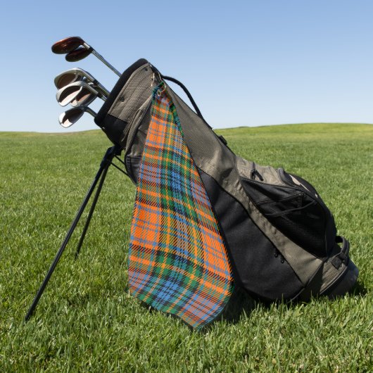 Pset Clan Murray Oranje Blue Green Check Tartan Golfhanddoek (Groen)