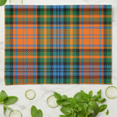 Pset Clan Murray Oranje Blue Green Check Tartan Theedoek (Gevouwen)