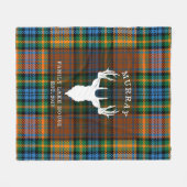 Pset Clan Murray Tartan Family Lake House Fleece Deken (Voorkant (Horizontaal))