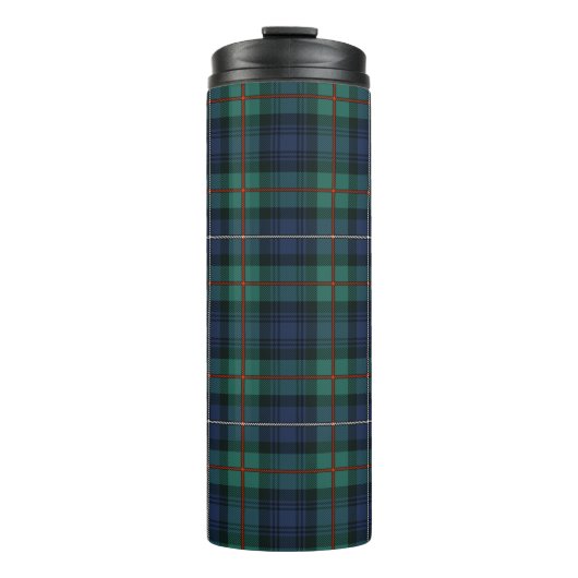 Pset Clan Robertson Green Paars Check Tartan Thermosbeker (Voorkant)
