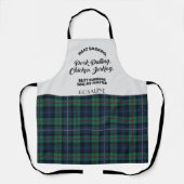 Pset Clan Robertson Tartan Checkered Kitchen Schort (Voorkant)