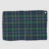 Pset Clan Robertson Tartan Green Paarse Check Golfhanddoek (Horizontaal)