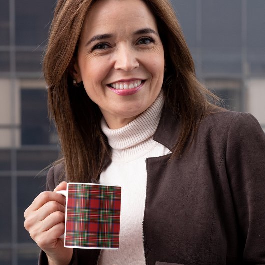 Pset Clan Stewart Red Green Tartan Tweekleurige Koffiemok
