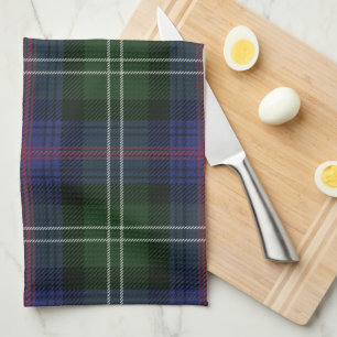 Pset Clan Sutherland Paars Black Check Tartan Theedoek