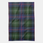 Pset Clan Sutherland Paars Black Check Tartan Theedoek (Verticaal)
