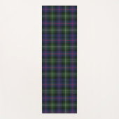 Pset Clan Sutherland Paars Black Check Tartan Yogamat (Voorkant)