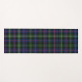 Pset Clan Sutherland Paars Black Check Tartan Yogamat (Voorkant (horizontaal))