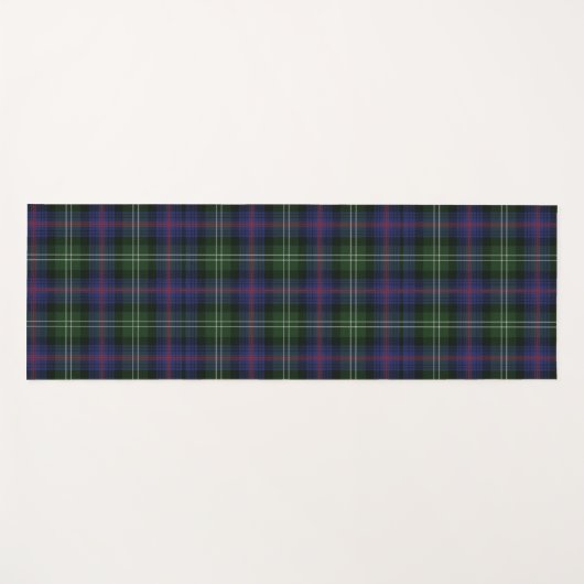 Pset Clan Sutherland Paars Black Check Tartan Yogamat (Voorkant (horizontaal))