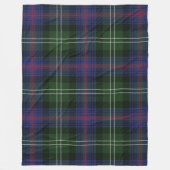 Pset Clan Sutherland Tartan Green Paars Check Fleece Deken (Voorkant)