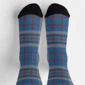 Pset Clan Thompson Blue Gray Tartan Sokken (Top)