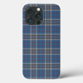 Pset Clan Thompson Gray Blue Check Tartan Case-Mate iPhone Case (Achterkant)